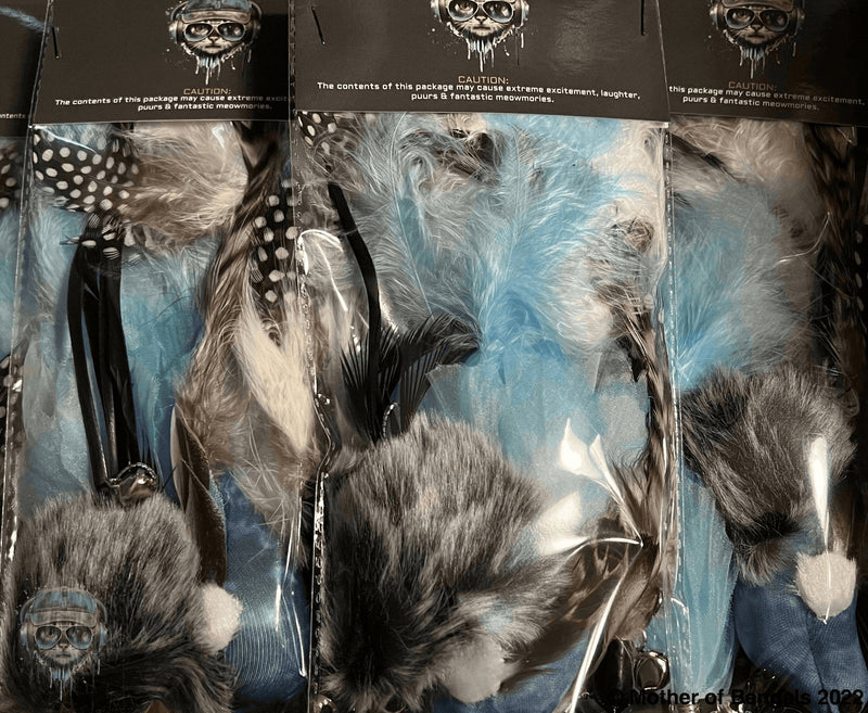 FurPrize! Blue Bird, 6 piece Feather & Cat Wand Teaser Set Bundle FurPrize! Refill Only, 5 pc 