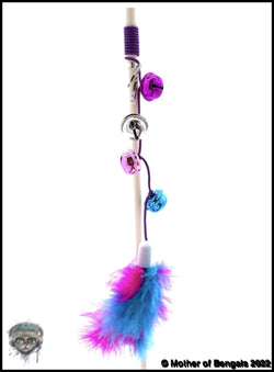 FurPrize! Cotton Candy Bells Feather Teaser Wand 🔔 Wand FurPrize! 