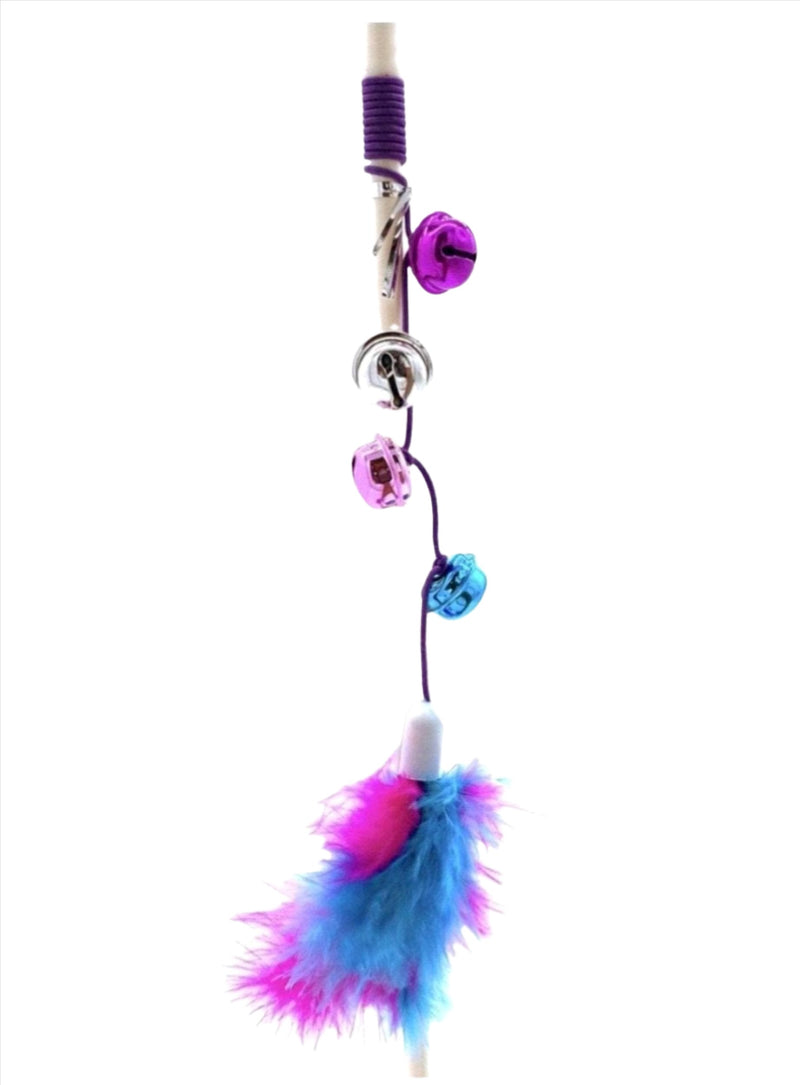 FurPrize! Cotton Candy Bells Feather Teaser Wand 🔔 Wand FurPrize! 