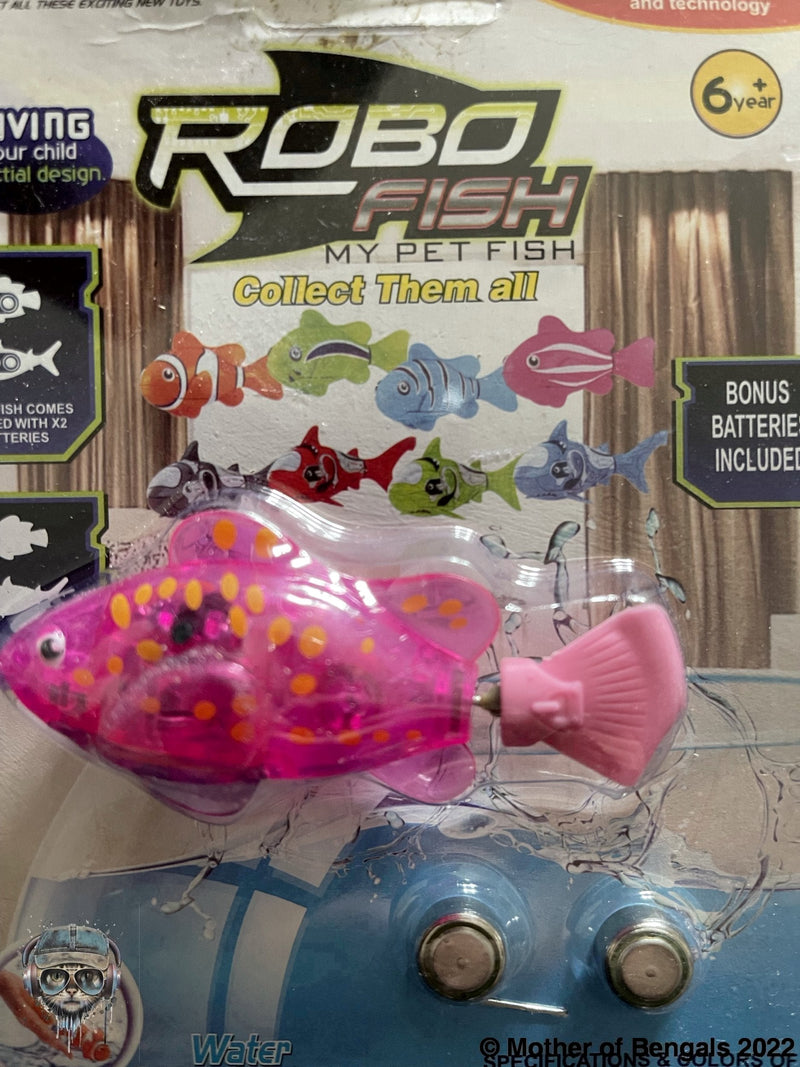 FurPrize! Interactive Robo Fish Cat Toy FurPrize! Pink/assorted trim 