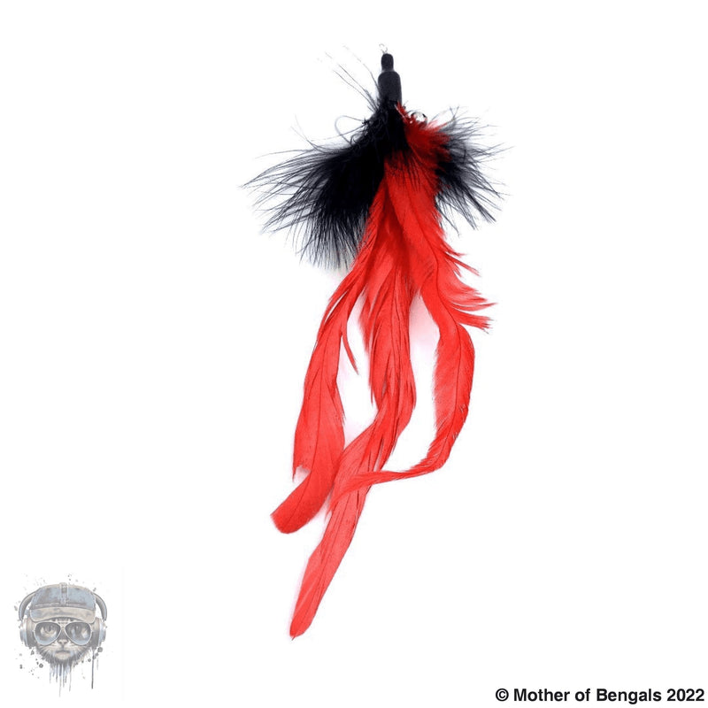 FurPrize! Karmas Favorite Cat Feather Wand Refill 🐱 Cat Wand Refill FurPrize! Red and Black 