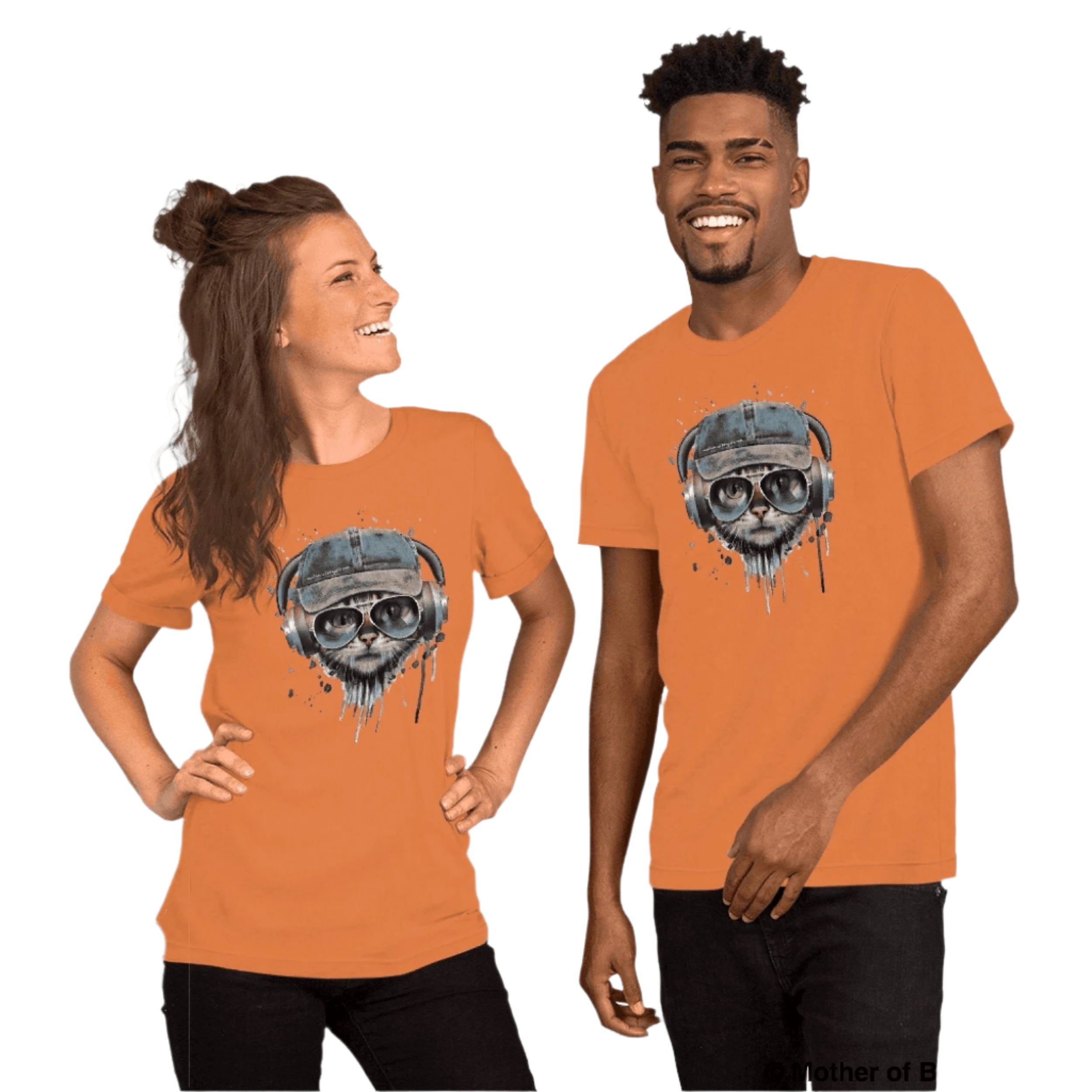 FurPrize! Mother of Bengals Unisex T-shirt Mother of Bengals Burnt Orange XS 