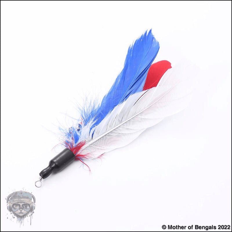 FurPrize! Patriotic Feather Cat Wand Refill Feather Refill FurPrize! 