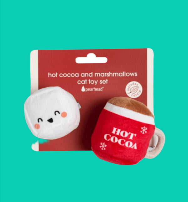 Hot Cocoa and Marshmallow Catnip Toy By Pearhead Pearhead 