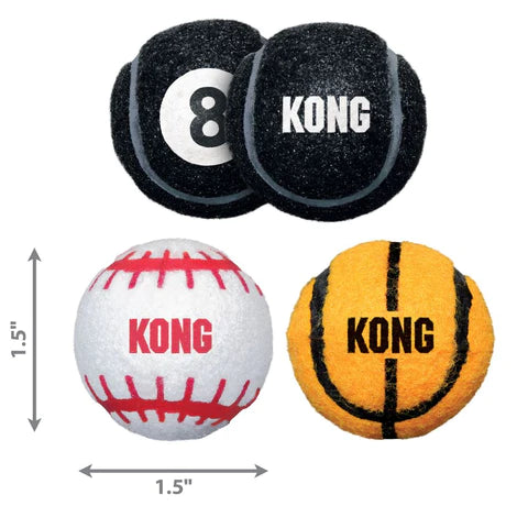 KONG sport balls xsmall Dog Toy Kong 🎱, basketball 🏀, baseball ⚾️ 