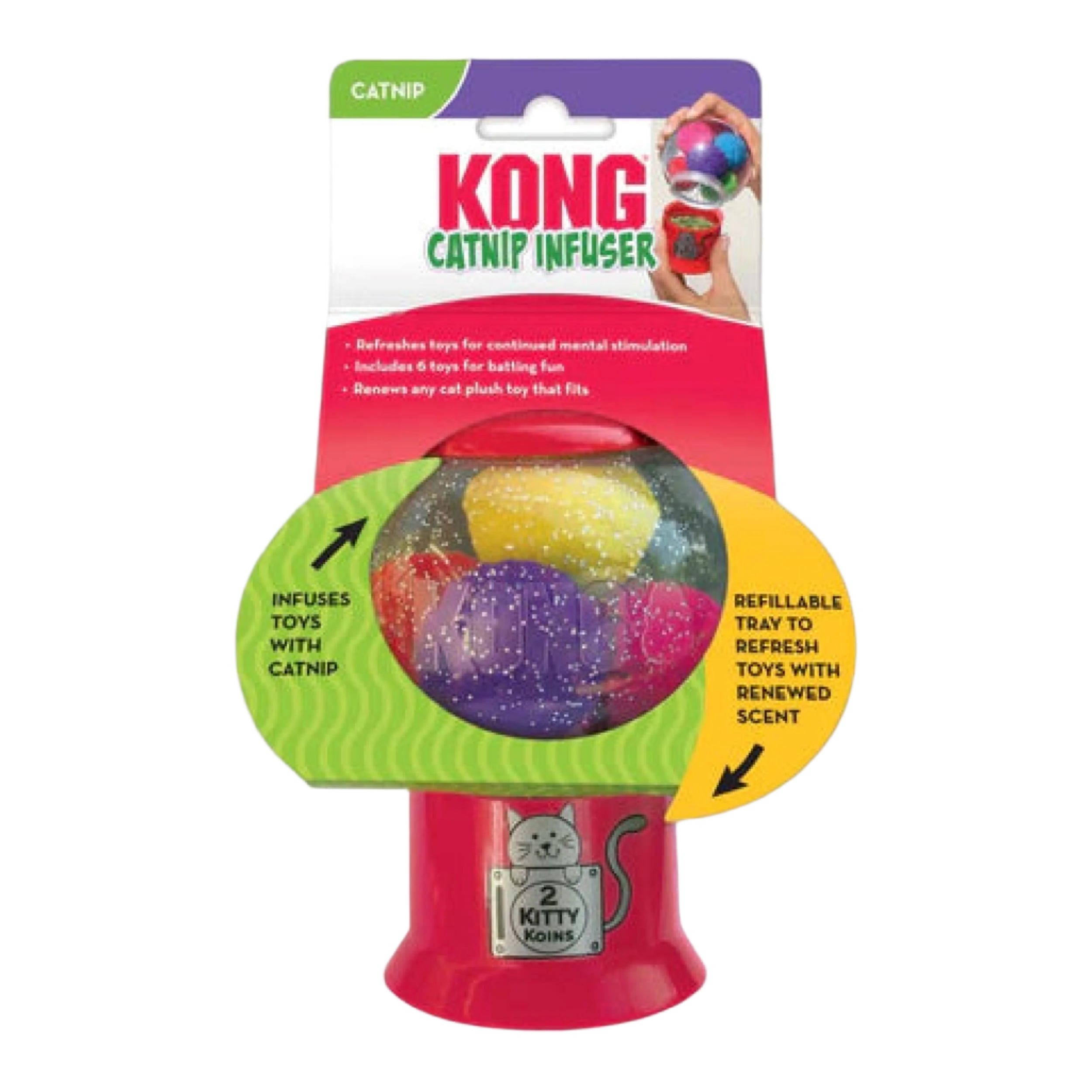 KONG CATNIP INFUSER Cat Toy Kong 