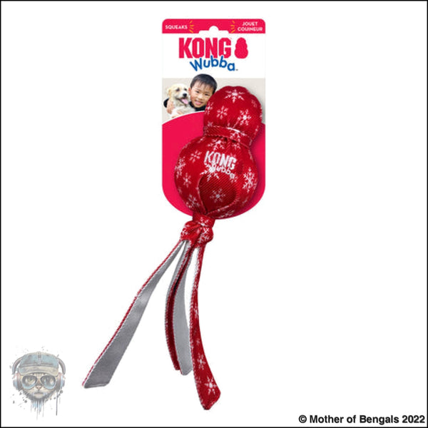 KONG Holiday Wubba™ Ballistic Assorted Large Dog Toy Kong 