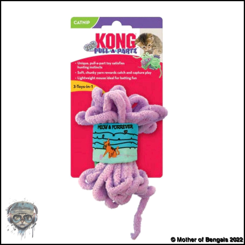 KONG PULL-A-PARTZ™ YARNZ ASSORTED Cat Toy Kong Purple 