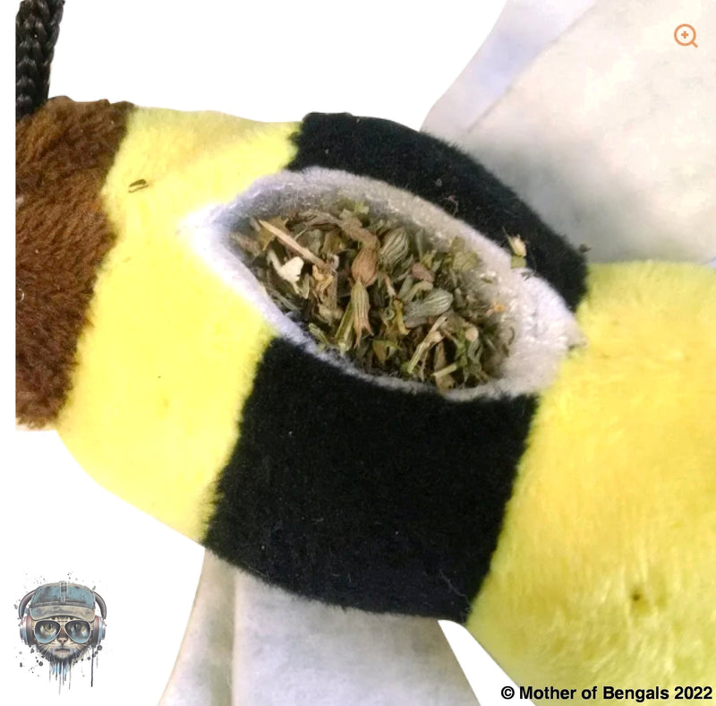 Meowijuana Get Buzzed Refillable Bee Cat Toy Catnip toy Meowijuana 