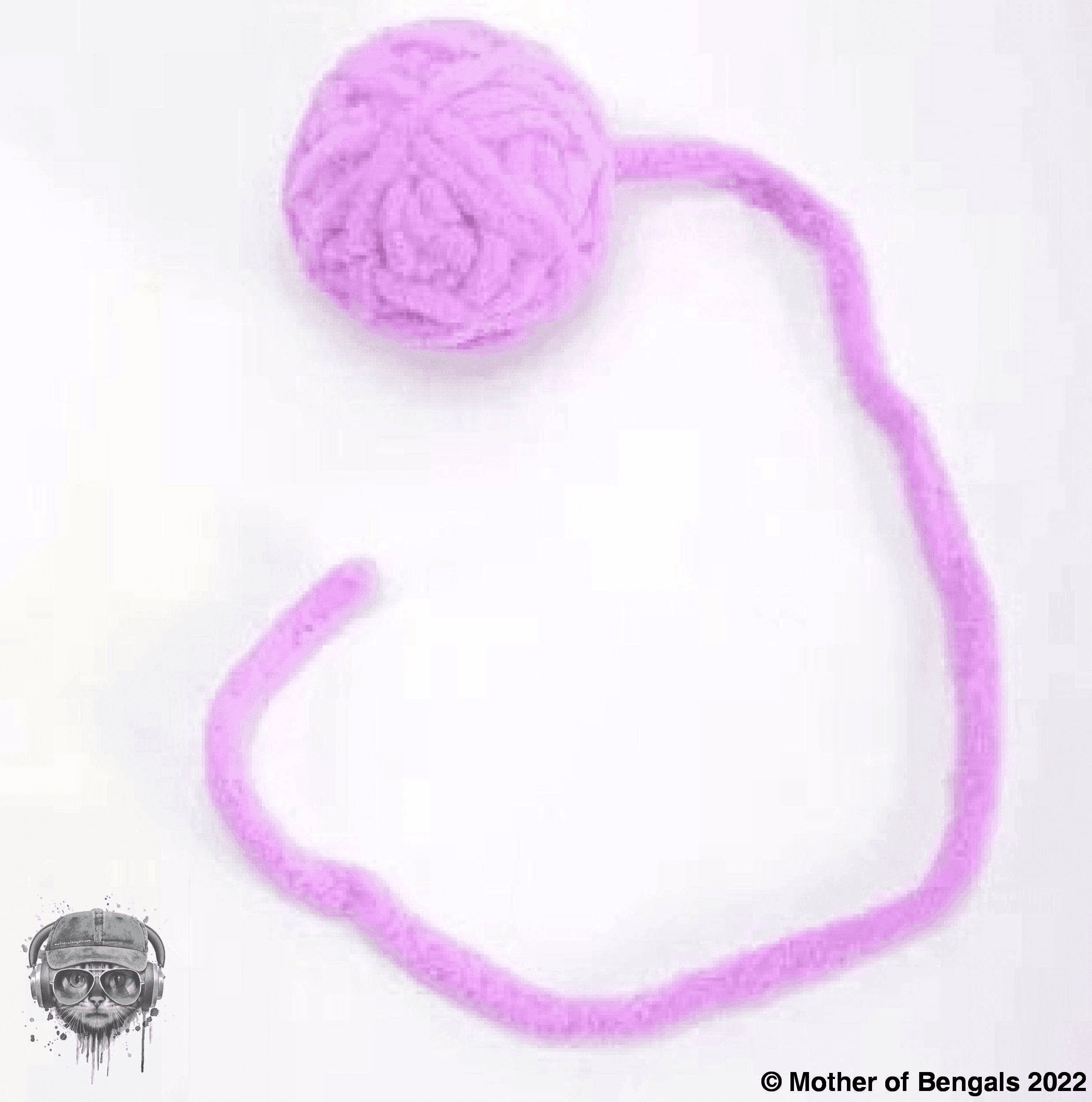 🧶 Not Just a Ball of Yarn by Mother Of Bengals Mother of Bengals Purple 