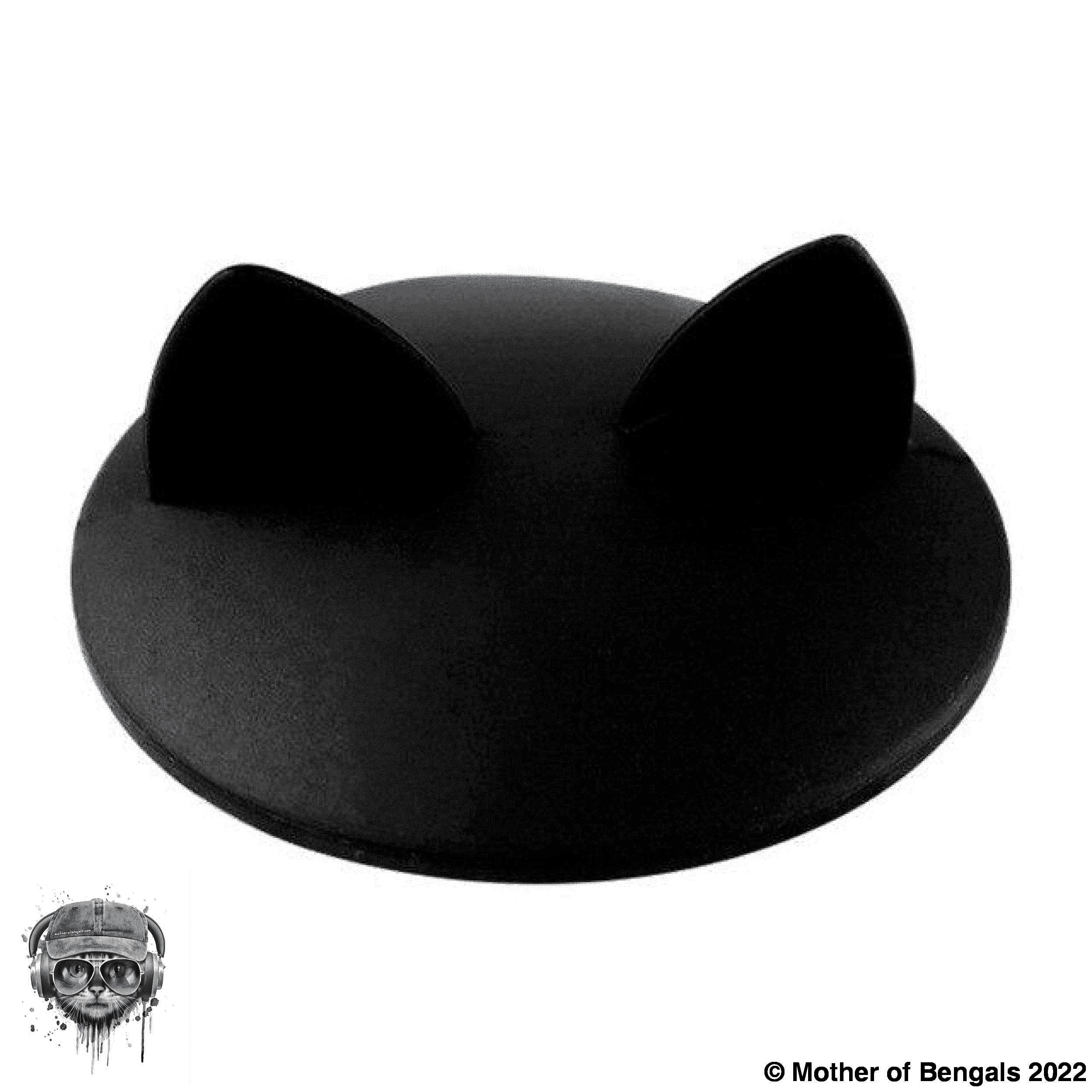 Silicone Cat Cover for Cans Accessory Mother of Bengals Black 