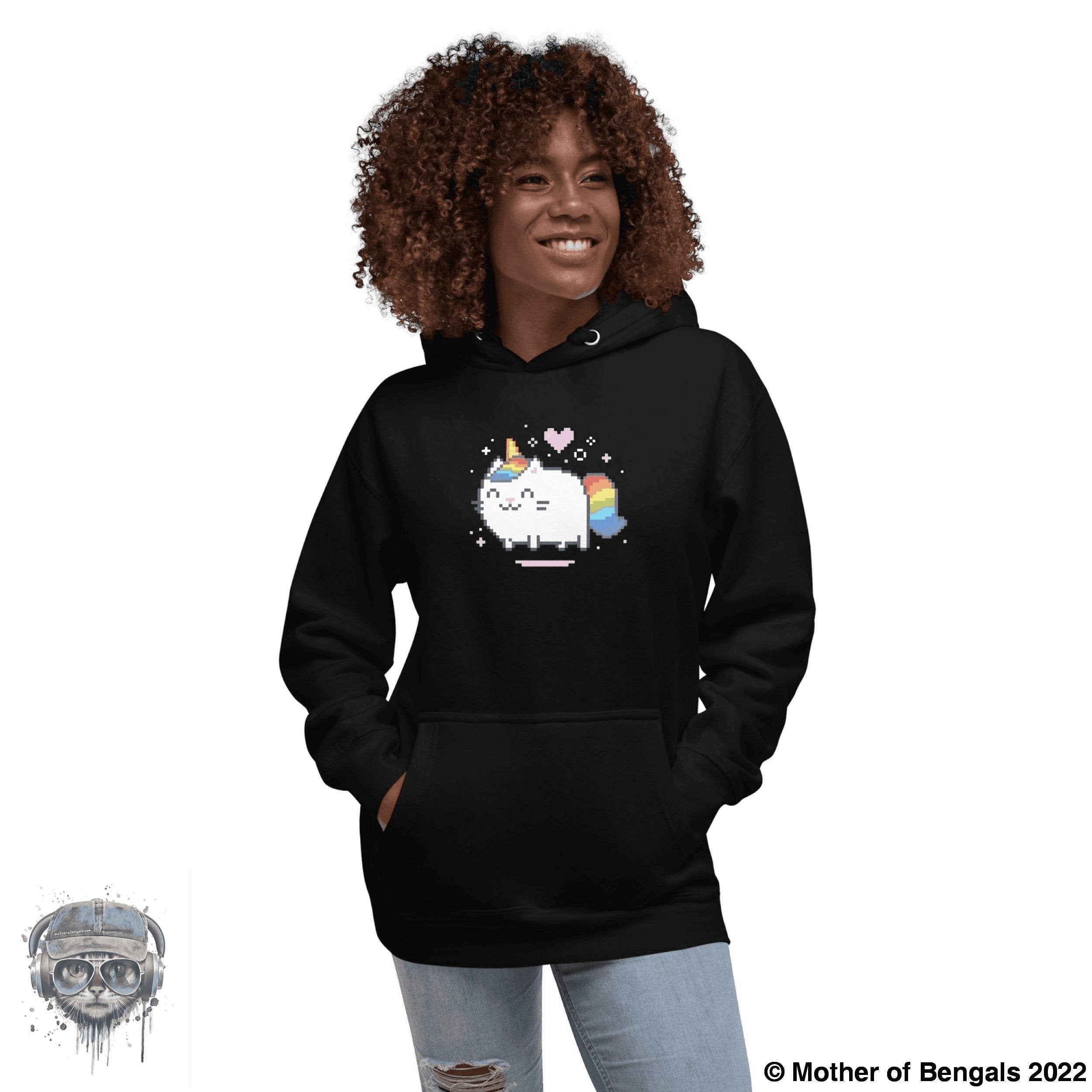 Unicorn Kitty Hoodie Mother of Bengals 