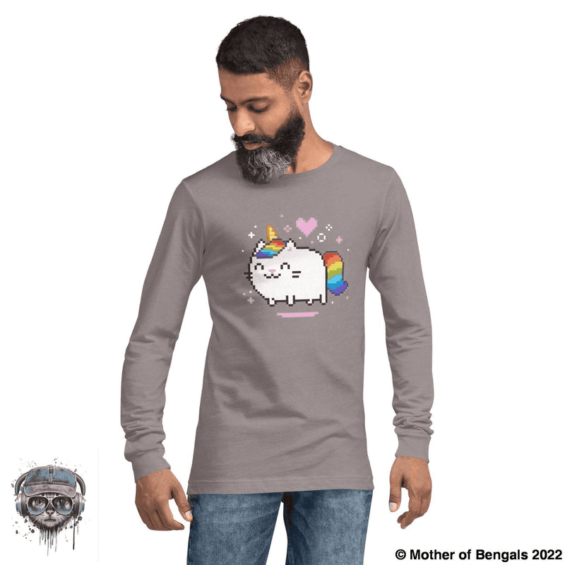 Unicorn Kitty Long Sleeve Shirt Mother of Bengals Storm XS 