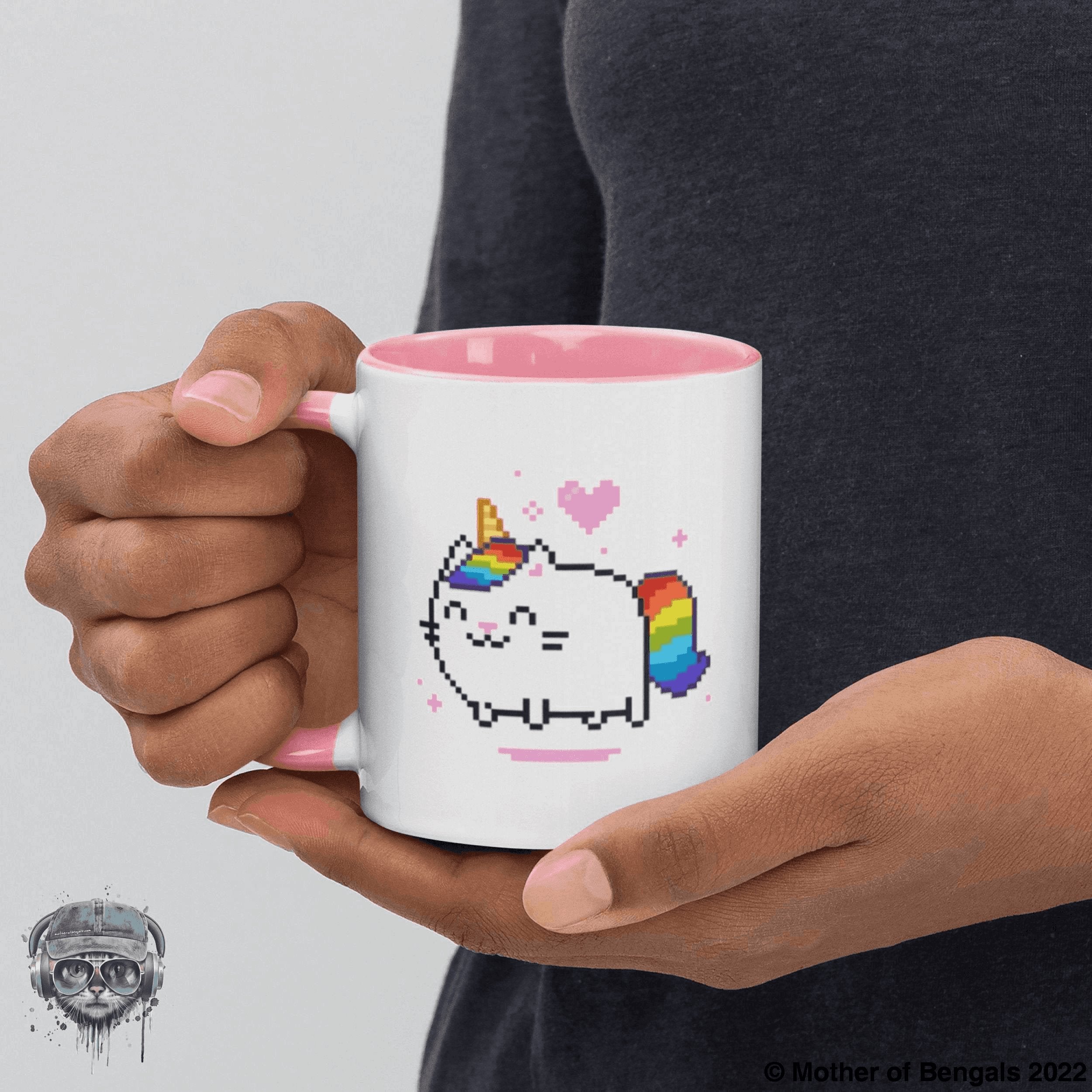 Unicorn Kitty Mug Mother of Bengals 